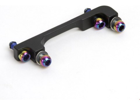 SRAM Disc Adapter 40P Post Mount, Stahl (CPS + Standard) (przód 200mm/tył, 180mm), rainbow