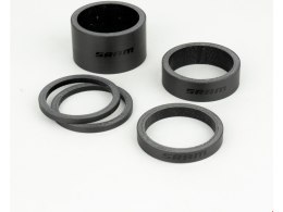 SRAM Spacer-Set 2x 2,5mm, 1x 5mm, 1x 10mm, 1x 20mm UD-Carbon, schwarzes Logo