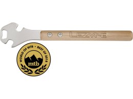 Lezyne Classic Pedal Rod, Wood Handle,15mm Wrench, incl. Bottle Opener