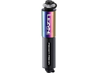 Lezyne Hand Pump CNC Pocket Drive Pro HV, neo metallic/czarny gloss 90PSI, 14,4cm