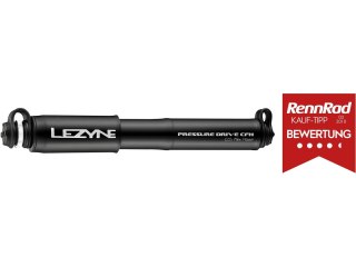 Lezyne Hand pump CNC Pressure Drive CFH incl. 16g cartridge, czarny