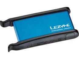 Lezyne Lever Kit in Alloy Box, 2xTire Lever, 6xPatch, 1xScuffer, 1xTire Boot, blue