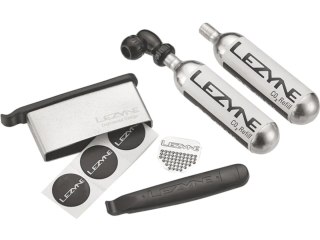 Lezyne Twin Drive Kit CO2 and Lever Kit Combo, light grey