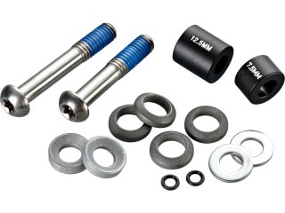Post Spacer Set - 20 S (Front 180/Rear 160), Includes Titanium T25 Caliper Mount