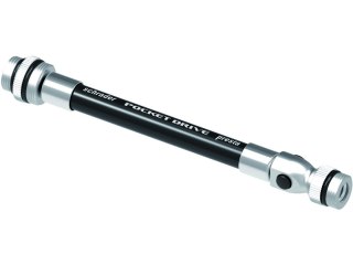 Replacement ABS Flex Hose Presta/ Shrader, for pocket drive mini pump s, czarny/silver