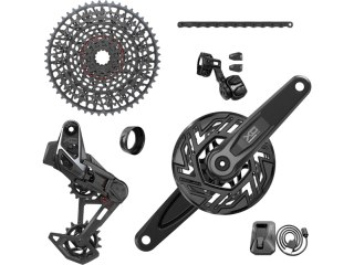 SRAM Kit X0 AXS Eagle Transmission E-MTB 104 LK, brak korby w zestawiearme, 36T, 10-52T, inkl. Ladegerät, Batterie & Kette