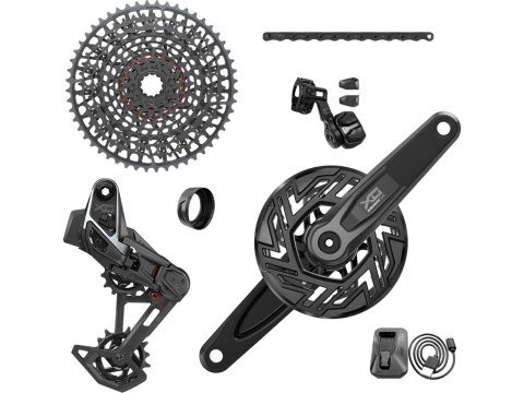 SRAM Kit X0 AXS Eagle Transmission E-MTB 104 LK, brak korby w zestawiearme, 36T, 10-52T, inkl. Ladegerät, Batterie & Kette