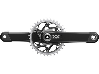 SRAM Korba XXSL Eagle DUB 165mm, 34T DM, czarny brak łożysk w zestawie, QF:168mm, CL55