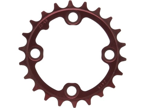 CHAIN RING MTB 22T 64 V3 ALUMINUM 3MM RED