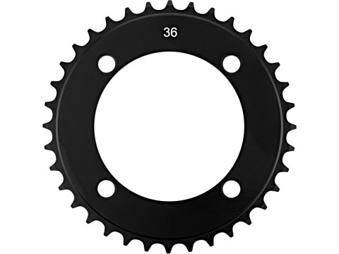 CHAIN RING MTB 36T 104 SS/DH ALUMINUM 4MM BLAST BLACK