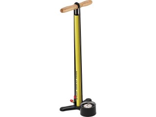 Lezyne Floor Pump Steel Floor Drive, gold, 220psi, 3.5 Gauge