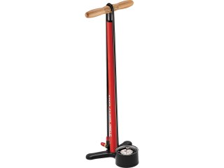 Lezyne Floor Pump Steel Floor Drive, red, 220psi, 3.5 Gauge