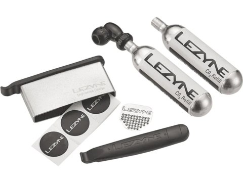 Lezyne Twin Drive Kit CO2 and Lever Kit Combo, czarny