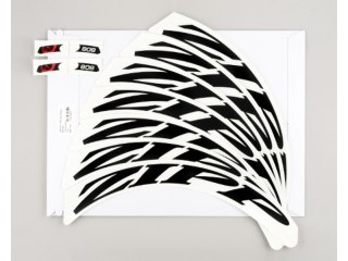 WHEEL DECAL SET 808 MATTE BLACK/NO BORDER ZIPP LOGO COMPLETEFOR ONE WHEEL OR DIS