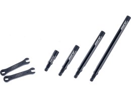 Zipp Tangente Aluminum Knurled Valve Extender Kit 60/404 41mm (Qty 3) and Valve