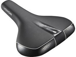 Voxom Saddle Sa18 black, satin steel rail, black bumpers