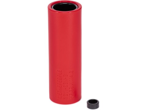 TEMPER nylon peg with adaptor for 3/8" axle red