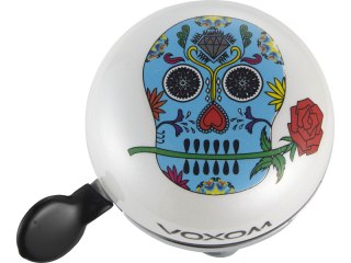 Voxom Bicycle Bell KL22 Skull White