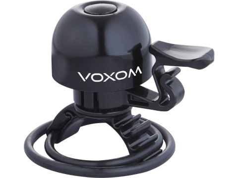 Voxom Bicycle Bell Kl15 22,2-31,8mm, O-Ring, czarny