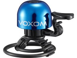 Voxom Bicycle Bell Kl15 22,2-31,8mm, O-Ring, blue