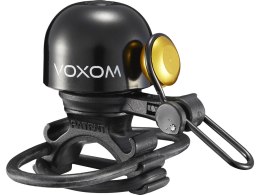 Voxom Bicycle Bell Kl20, black, 22.2-31,8mm, O-Ring