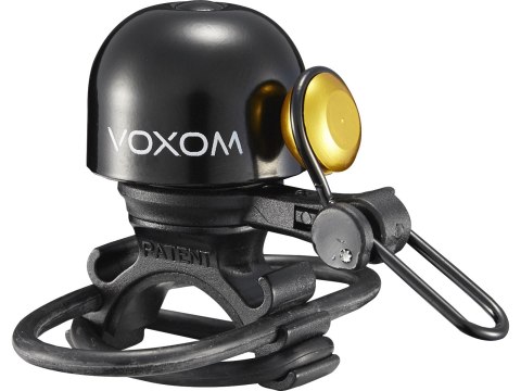 Voxom Bicycle Bell Kl20, czarny, 22.2-31,8mm, O-Ring