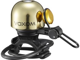 Voxom Bicylce Bell Kl20, gold, 22,2-31,8mm, O-Ring