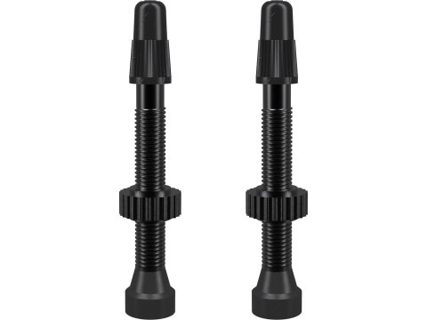 TCS AL Czarny Presta Valve 46mm 2pcs
