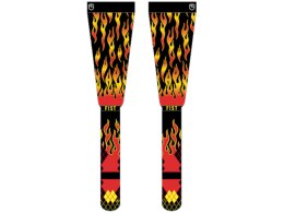 FIST Beinling/Socke Flaming Hawt L-XL, rot-schwarz