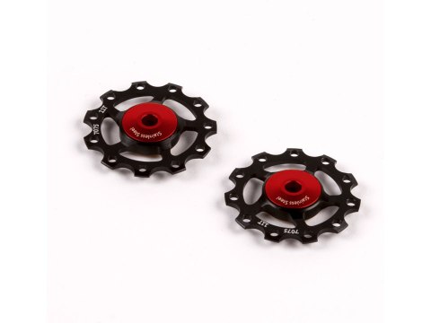 9/10/11V Pulley wheels Stainless - czarny