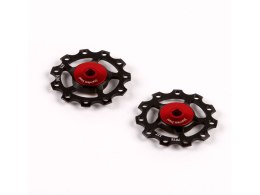 9/10/11V Pulley wheels Stainless - black
