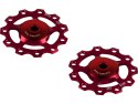 9/10/11V Pulley wheels Stainless - red