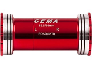 BB86-BB92 for SRAM GXP W: 86,5/92 x ID: 41 mm Ceramic - Red, Interlock