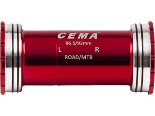 BB86-BB92 for SRAM GXP W: 86,5/92 x ID: 41 mm Ceramic - Red, Interlock