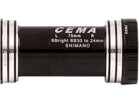 BBright46 for BB30/PF30 W: 79 x ID: 46 mm Stainless Steel - Czarny, Interlock