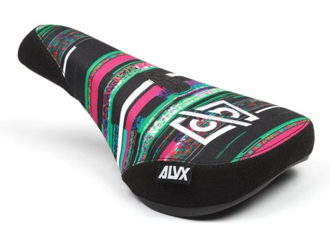 BSD Alvx Eject Sattel - Mid Pivotal VX Glitch (czarny, pink, teal) Alex Donnachie Signature