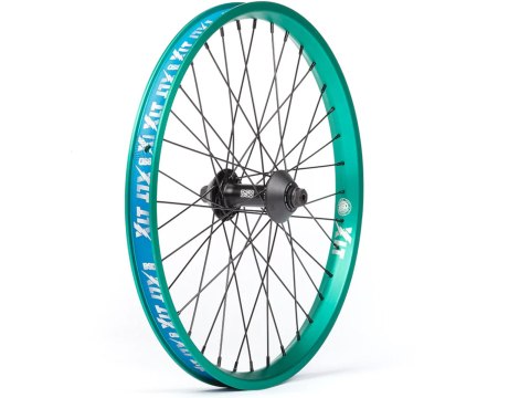 BSD XLT Street Pro Laufrad przód teal (czarnye Nabe)