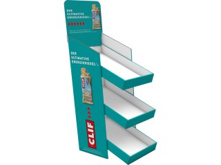 CLIF BAR Thekendisplay Tray mit 3 Fächern, ohne Polser leer