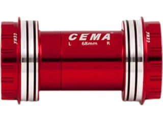 PF30 for Shimano W: 68/73 x ID: 46 mm Ceramic - Red, Interlock