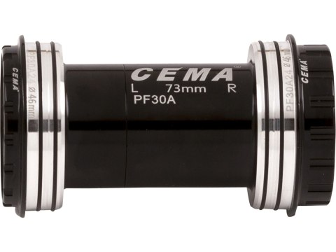 PF30A for Shimano W: 73 x ID: 46 mm Stainless Steel - Czarny, Interlock