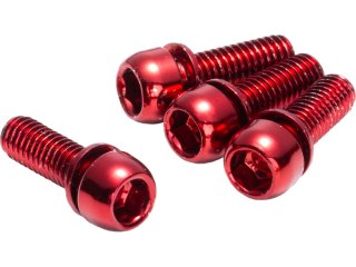 REVERSE Bremsadapter-Schraubenset M6x18mm czerwony