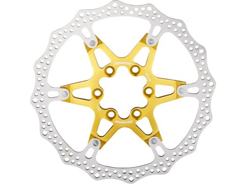 REVERSE Bremsscheibe Aluminium/Stahl Ø160mm gold