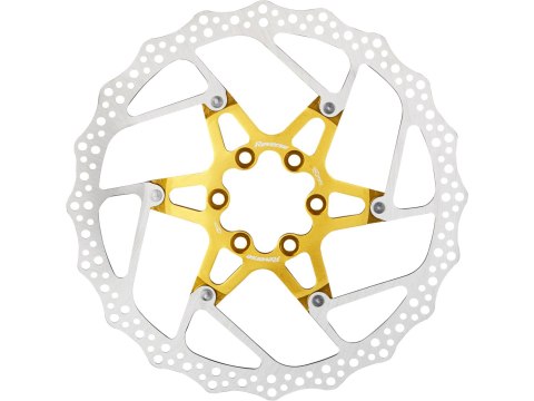 REVERSE Bremsscheibe Aluminium/Stahl Ø180mm gold