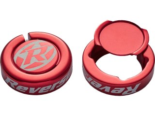 REVERSE Chip-Endkappen für Lock On Griffe, 2 Stk. czerwony
