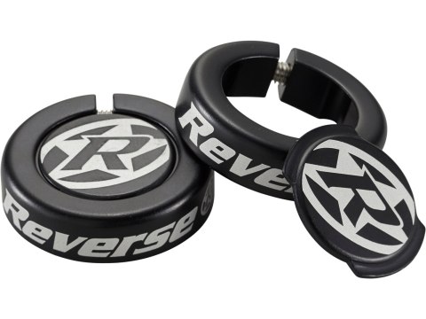 REVERSE Chip-Endkappen für Lock On Griffe, 2 Stk. czarny