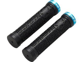 REVERSE Griff Stamp Single Lock-On Ø30mm x 135mm czarny-hellblau