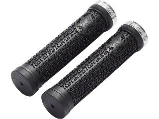 REVERSE Griff Stamp Single Lock-On Ø30mm x 135mm czarny-silber