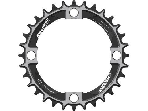 REVERSE Kettenblatt Czarny One 104mm 32T Narrow-Wide czarny-silber