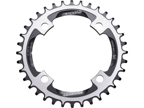 REVERSE Kettenblatt Czarny One 104mm 36T Narrow-Wide czarny-silber