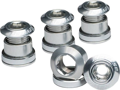 REVERSE Kettenblattschrauben-Set 4 Stk. silber